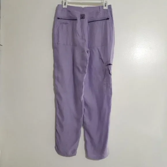 LF the Brand Lavender Purple High Waisted Cargo Pants 00 or 2 NWOT - Picture 6 of 7